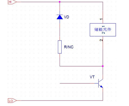 快恢复二极管的续流作用示意图