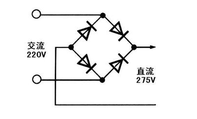 常见的4个二极管组成的整流桥电路