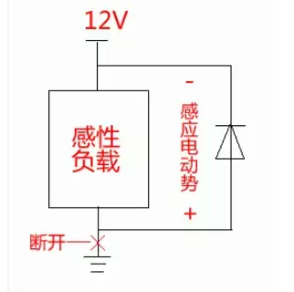 续流二极管工作原理图