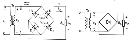 图1 单相桥式整流电路图