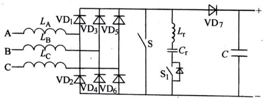 图8 三相6开关PFC电路