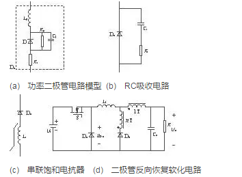 图2 解决功率二极管反向恢复问题的常用方案