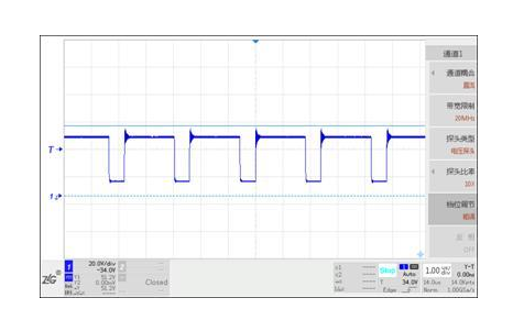  图2场效应管漏极电压波形