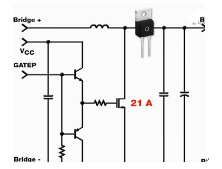 采用了Qlong二极管而使MOS的电流容量从21A下降到12A