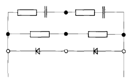 图1 当FRED模块的二极管是被用于串联时该模块的电压分配网络