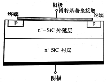 高压SIC 肖特基二极管结构示意图