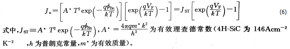 热电子发射电流密度