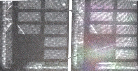 PiN二极管经正向偏置应力前(左图)后(右图)的发光測量表明层错在增长