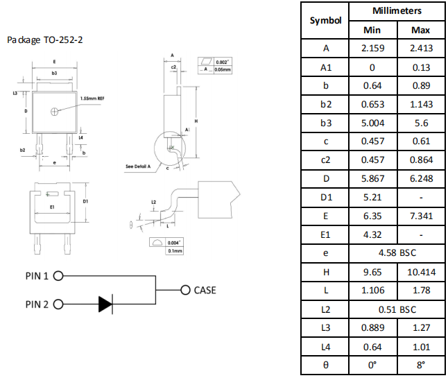 碳化硅二极管HSS0865A封装形式