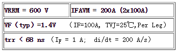 HFM200M60MD主要参数