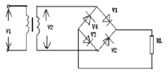 单相全波桥式整流电路