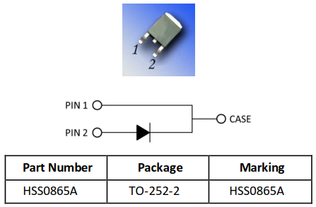 TO-252封装650V/8A碳化硅二极管