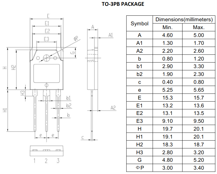 HFD6020PD封装结构与尺寸图