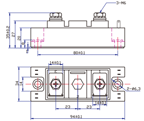HMM680N10D封装结构与尺寸图