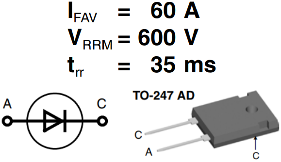 DSEI60-06A参数及电路图